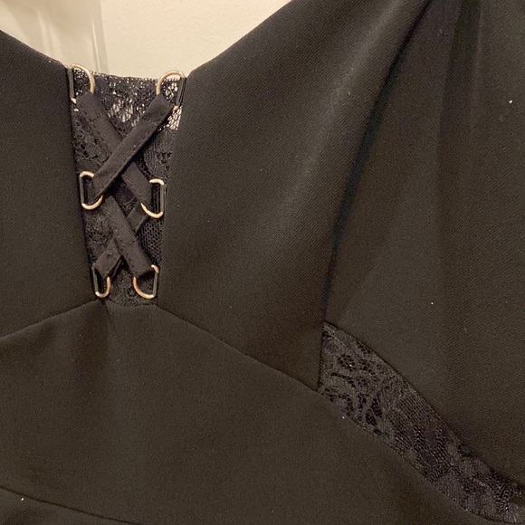 Parker black peplum dress - Picture 4 of 4